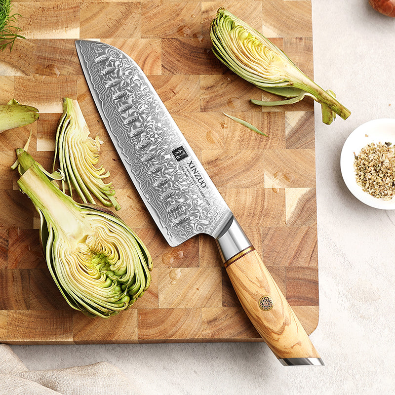 XINZUO B37 - 7" Santoku & 5" Utility bundle