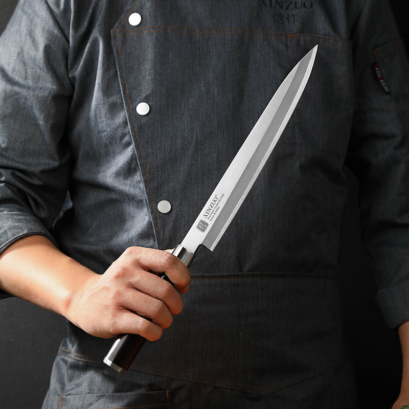 XINZUO SE - 7" Deba Knife & 240mm Yanagiba & 1K/5K Whetstone Bundle