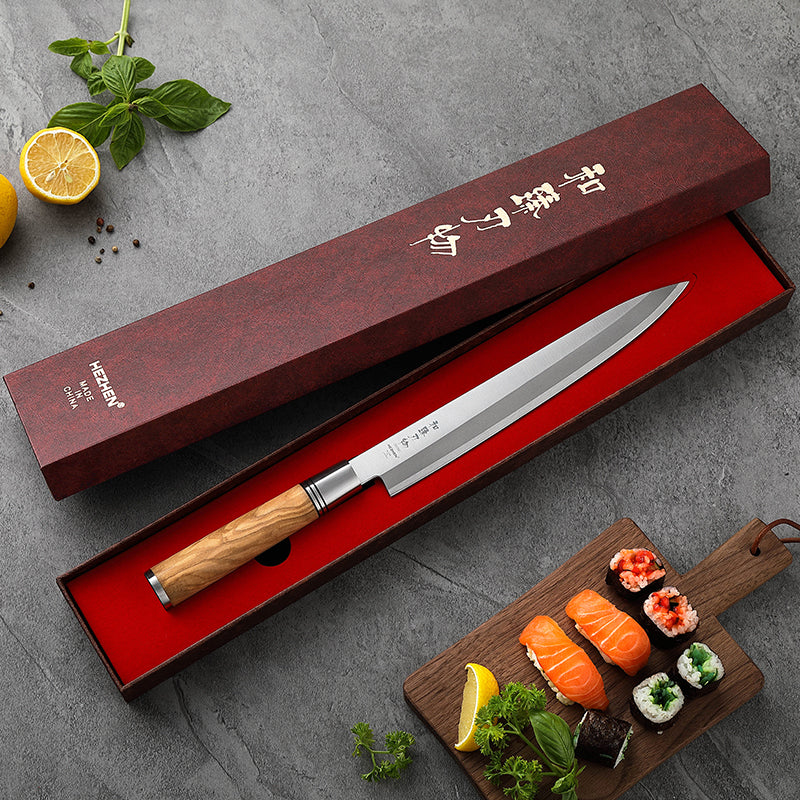 HEZHEN SO - 7" Deba & 240mm Yanagiba Bundle