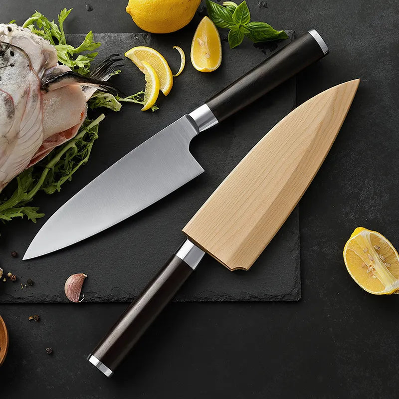 Wooden Saya for 180mm Deba knives