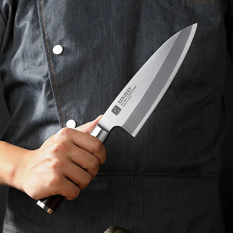 XINZUO SE - 7" Deba Knife & 240mm Yanagiba & 1K/5K Whetstone Bundle
