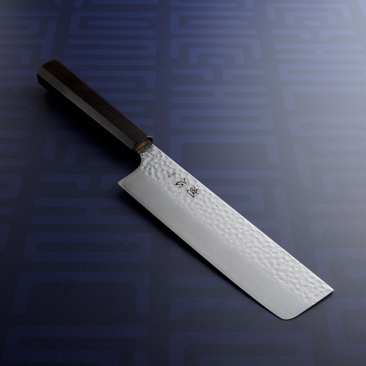 Hatsukokoro Hayabusa VG-10 Tsuchime - Nakiri 180mm Ebony handle