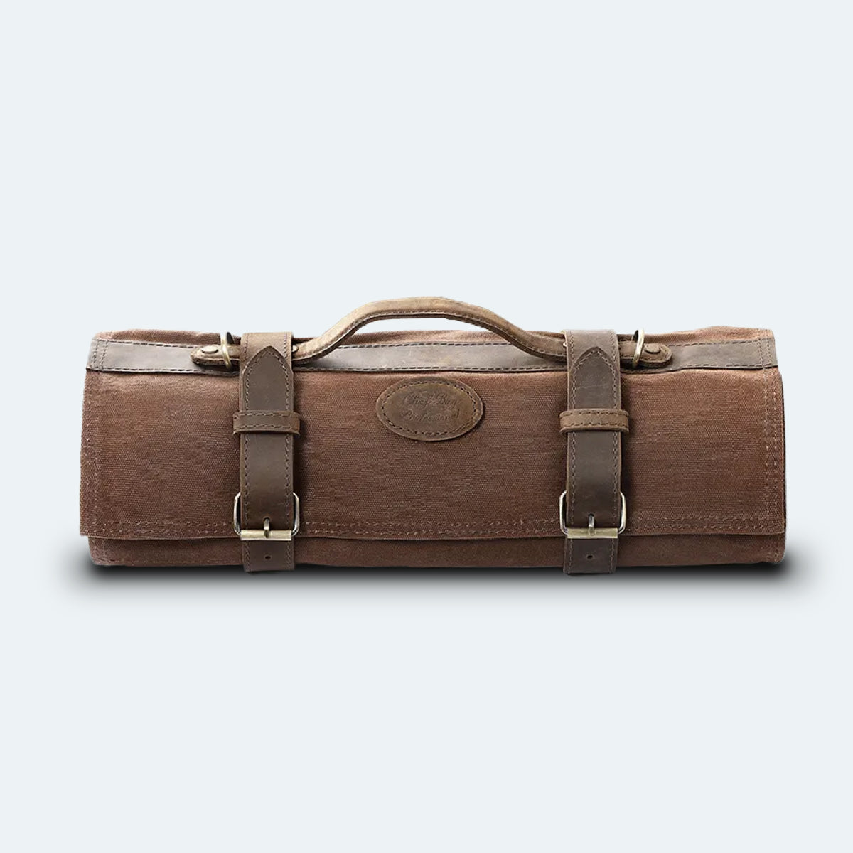 XINZUO - Chef knife roll bag with Shoulder Strap - Brown