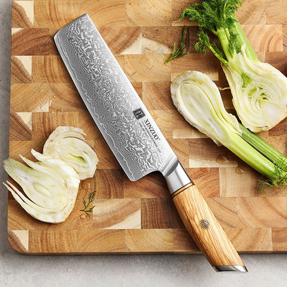 XINZUO B37 - 8.5" Chef, 7" Nakiri & 5" Utility bundle