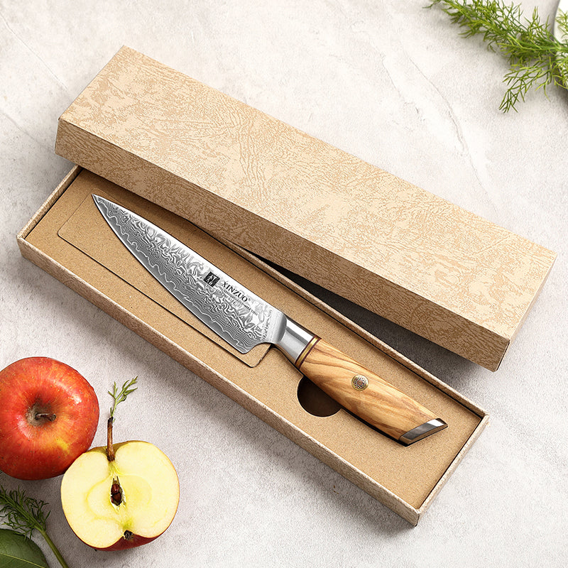 XINZUO B37 - 8.5" Chef, 7" Nakiri & 5" Utility bundle