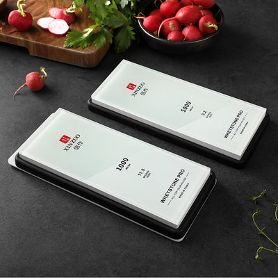 XINZUO Professional Glass Base Whetstone Set - #1000/5000 Grit