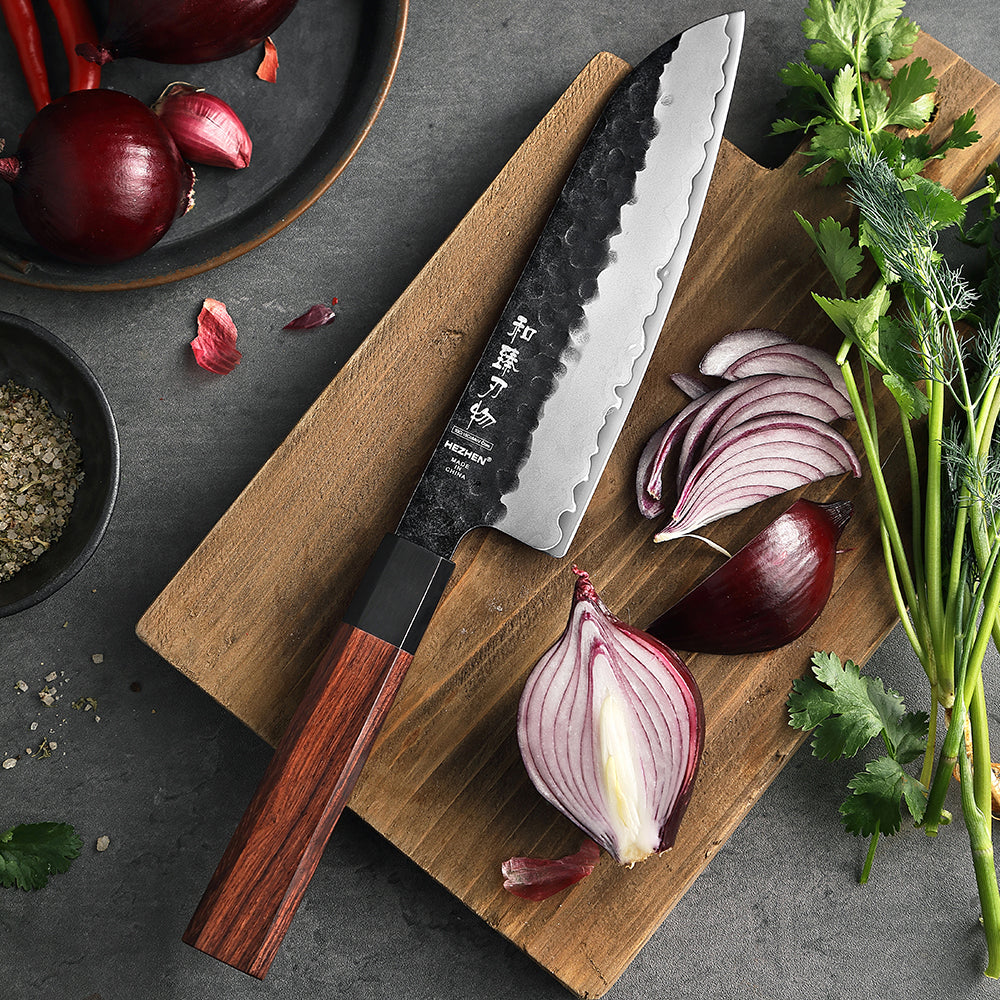 HEZHEN PM8S - 7.5" Santoku knife