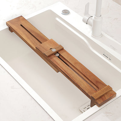 XINZUO Adjustable Whetstone Holder – Non-Slip Acacia Wood Sharpening Stone Base