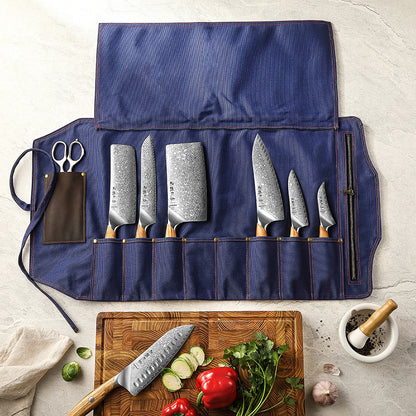 HEZHEN - Chef knife roll bag - Blue