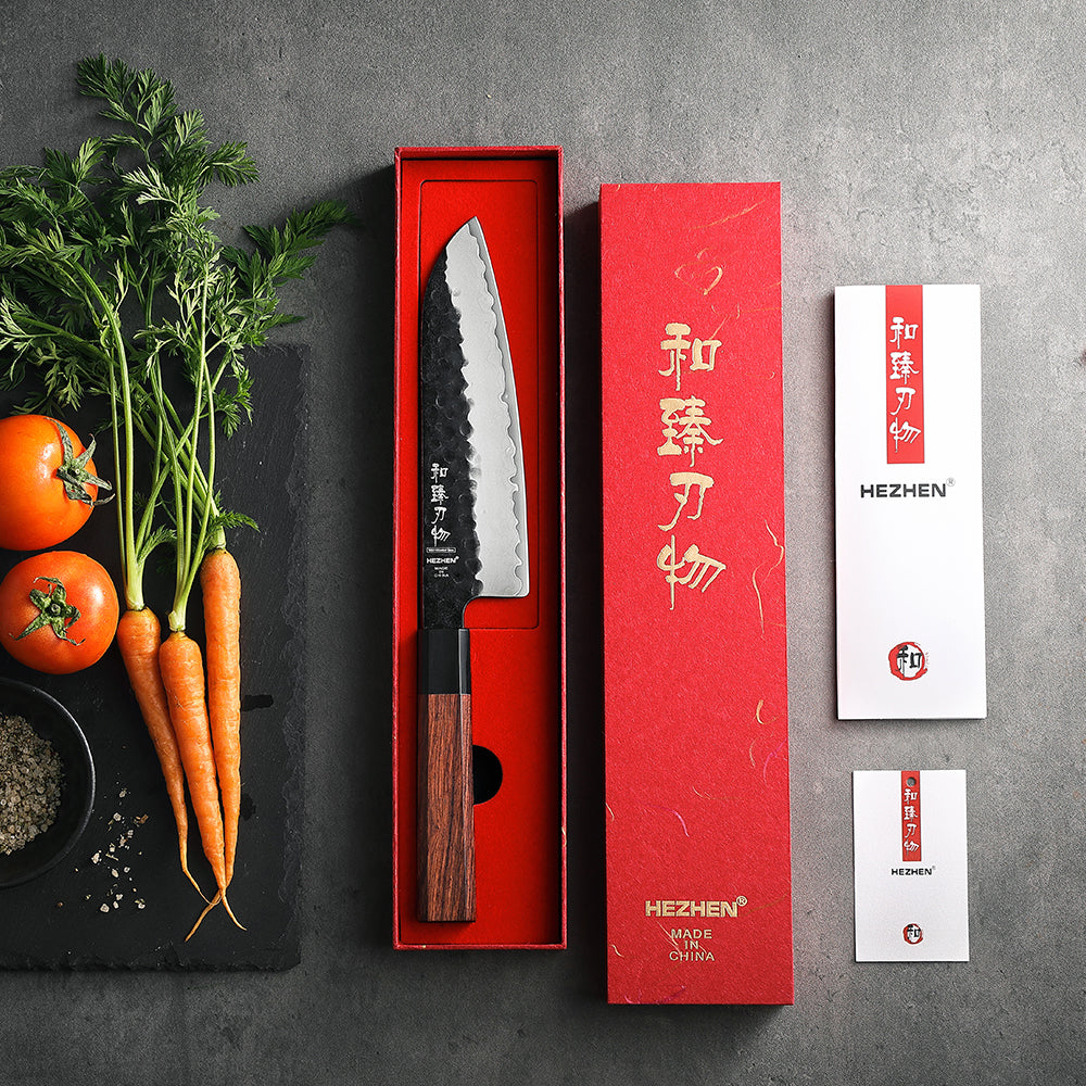 HEZHEN PM8S - 7.5" Santoku knife