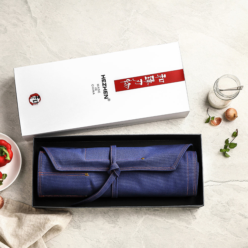 HEZHEN - Chef knife roll bag - Blue