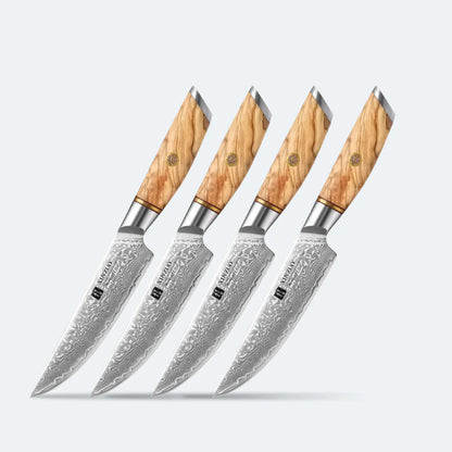 XINZUO B37 - 5" Steak knife 4pcs set