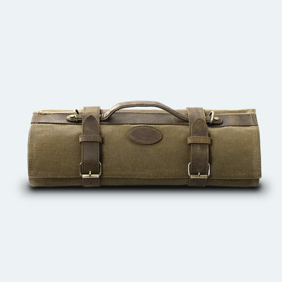 HEZHEN - Chef knife roll bag with Shoulder Strap - Green