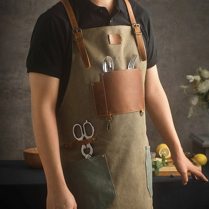 HEZHEN - Professional Chef Kitchen Apron