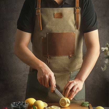 HEZHEN - Professional Chef Kitchen Apron