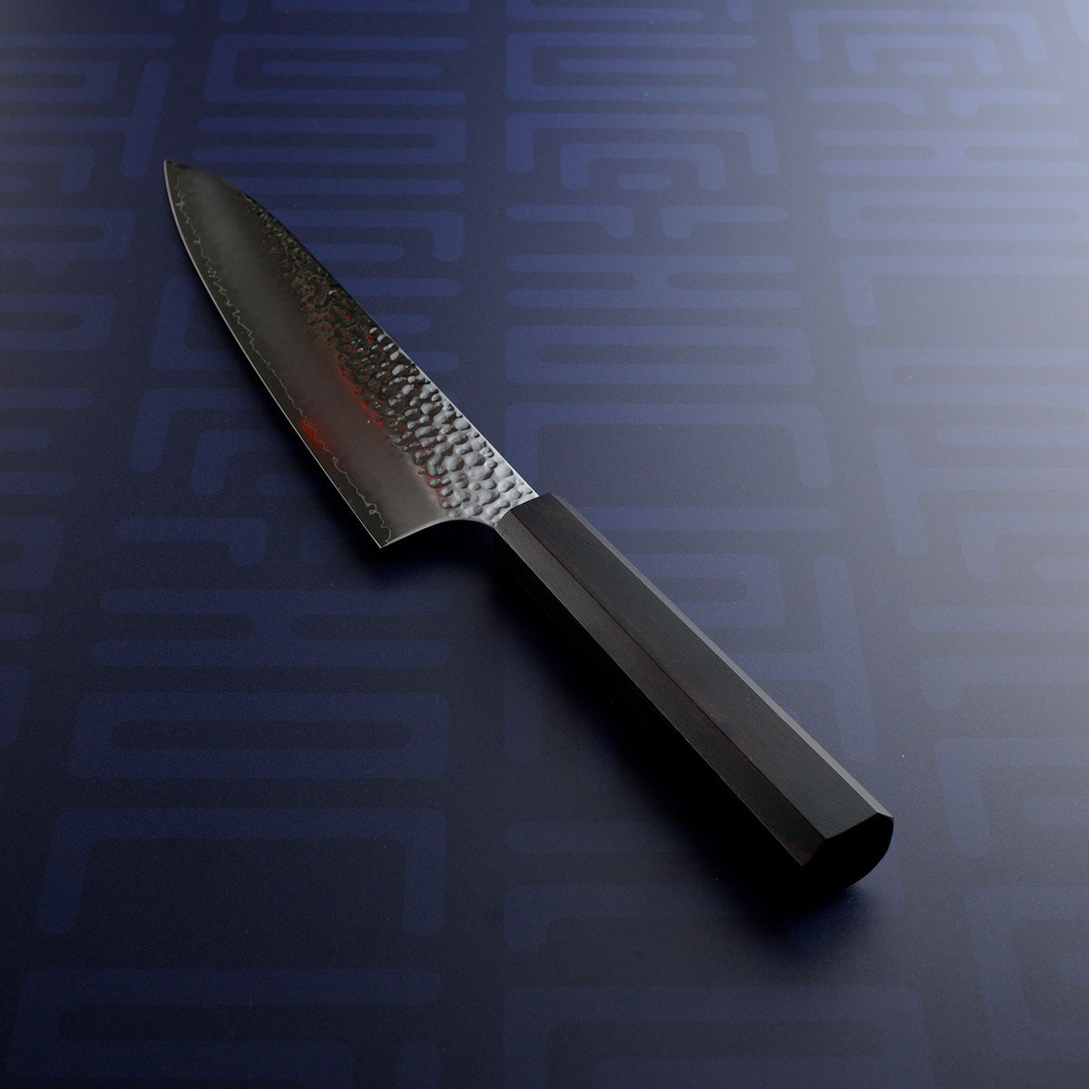 Hatsukokoro Hayabusa VG-10 Tsuchime - Gyuto 210mm Ebony handle