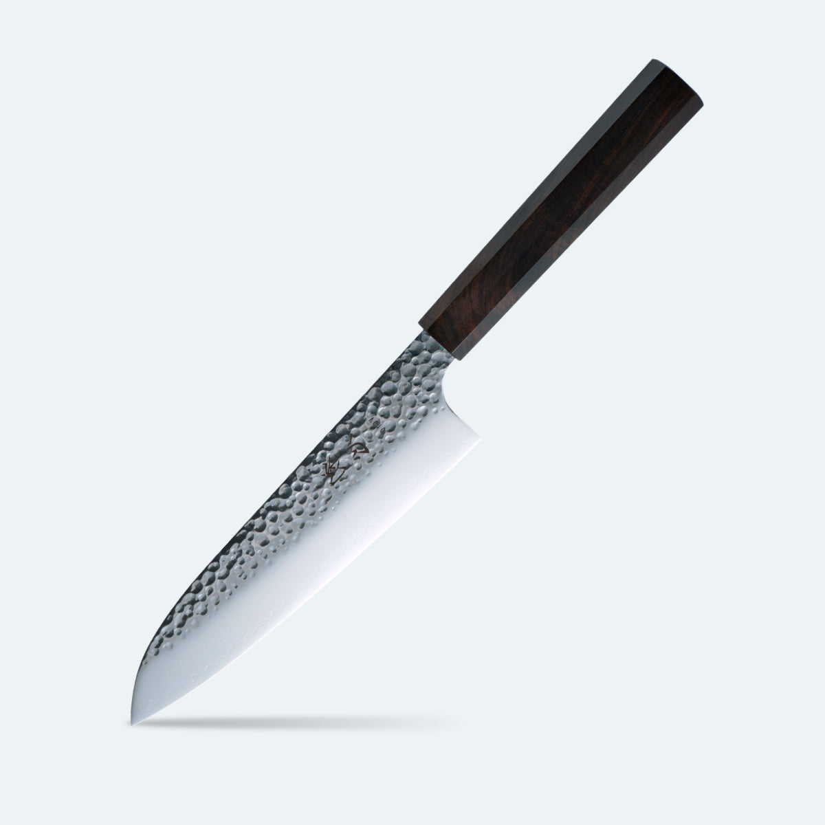 Hatsukokoro Hayabusa VG-10 Tsuchime - Santoku 180mm Ebony handle