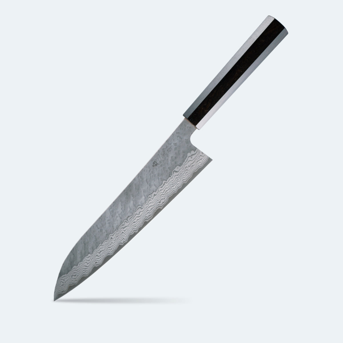 Nigara Hamono Migaki Tsuchime Damascus VG10 - Gyuto 240mm Ebony handle