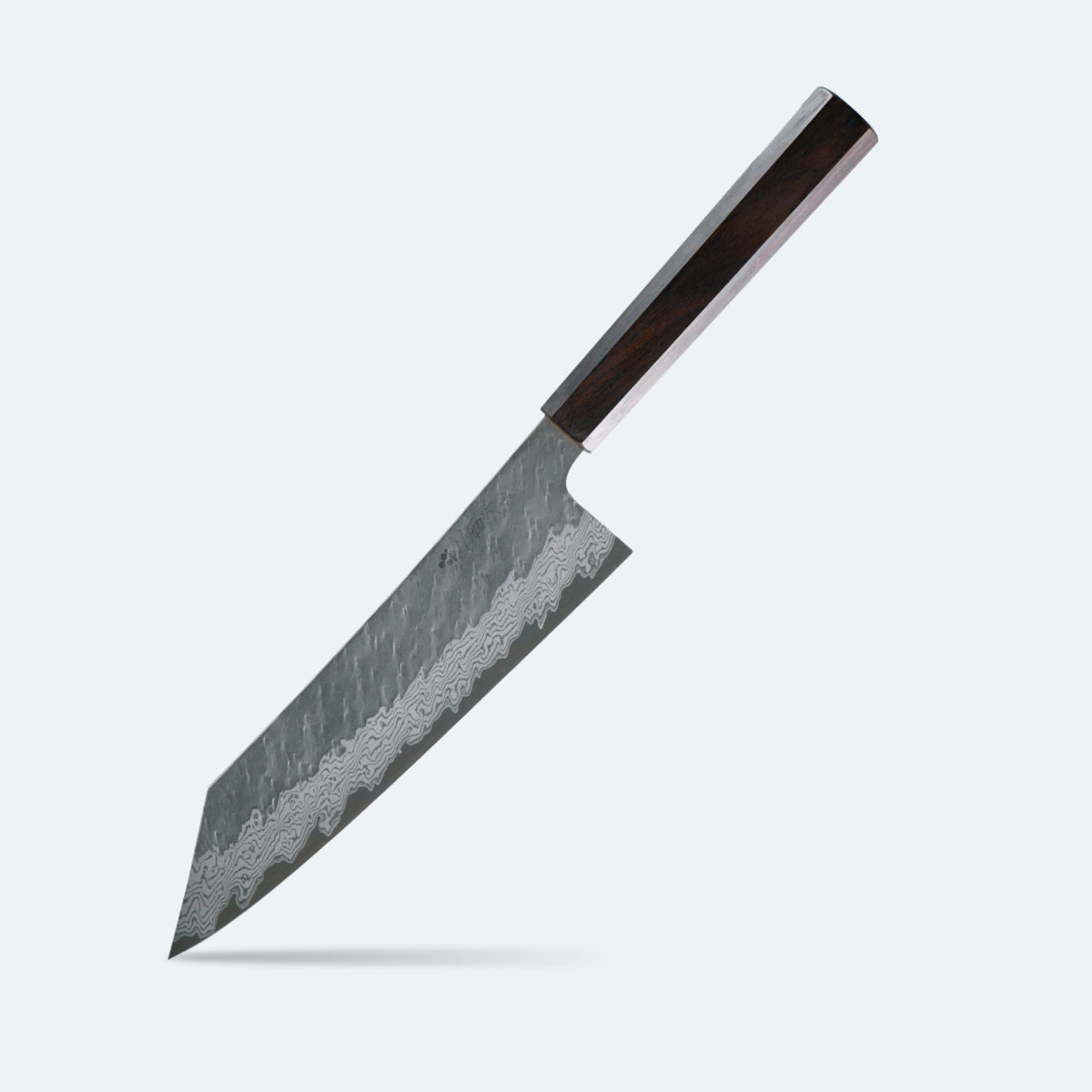 Nigara Hamono Migaki Tsuchime Damascus VG10 - Kiritsuke 210mm Ebony handle
