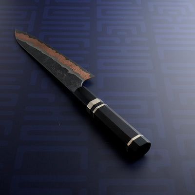 Nigara Hamono Yorokobi SLD Copper Damascus - Gyuto 210mm Ebony Handle