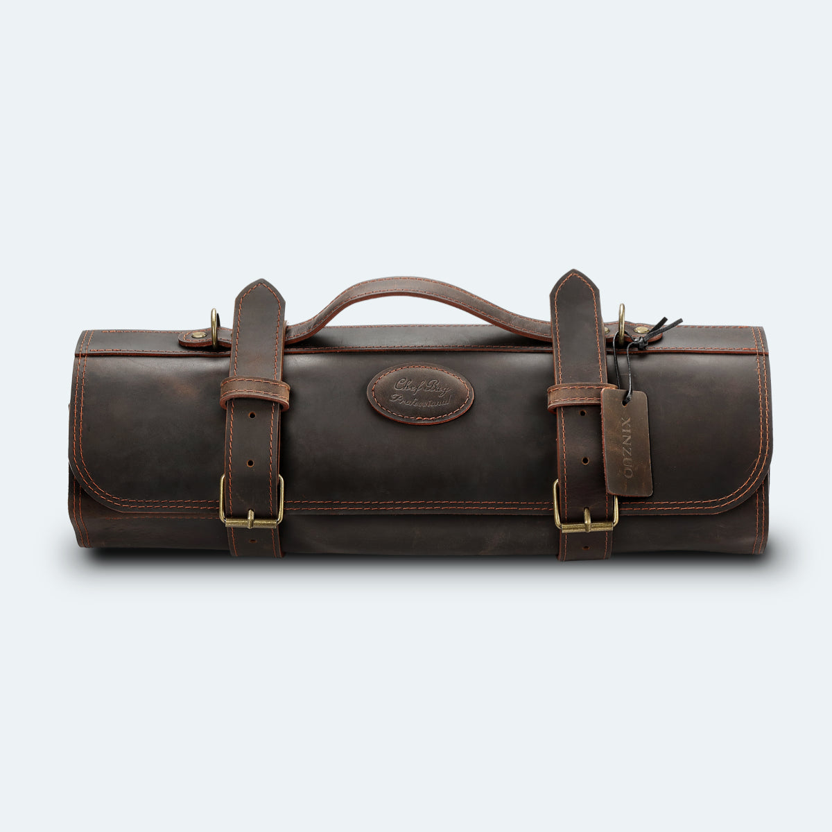 XINZUO - Leather chef knife roll bag with Shoulder Strap