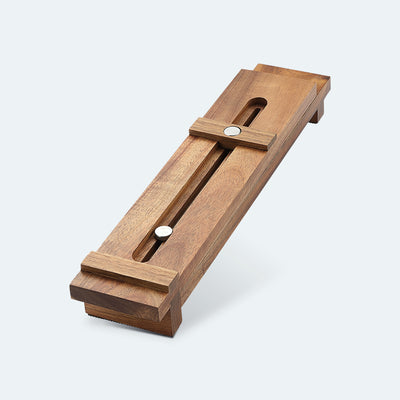 XINZUO Adjustable Whetstone Holder – Non-Slip Acacia Wood Sharpening Stone Base