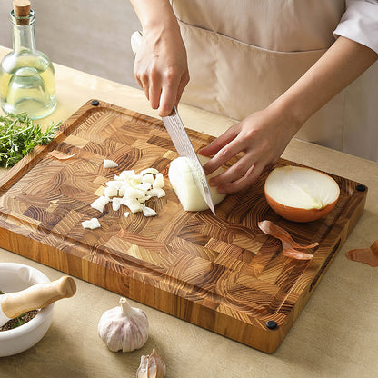 Cutting board - Teak wood 43x30.5x3.5cm