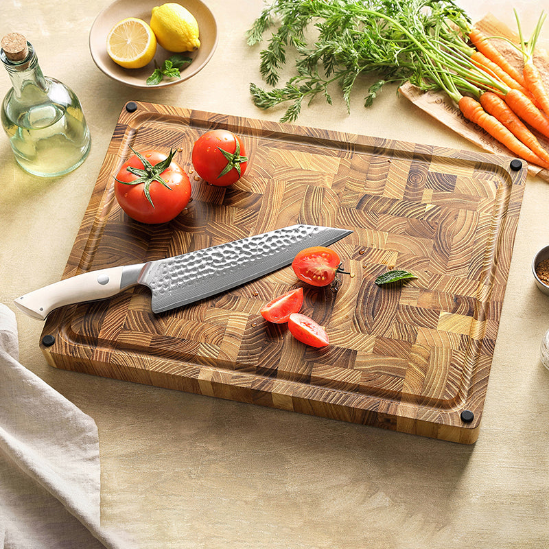 Cutting board - Teak wood 43x30.5x3.5cm