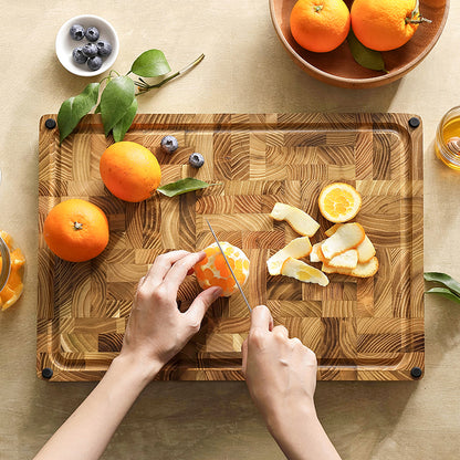 Cutting board - Teak wood 43x30.5x3.5cm